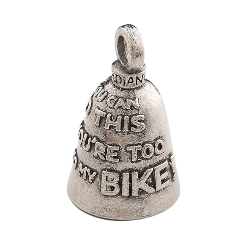 Image of Guardian Bell Good Luck Bell w /Keyring & Black Velvet Bag | Motorcycle Bell | Lead-Free Pewter | Made in USA