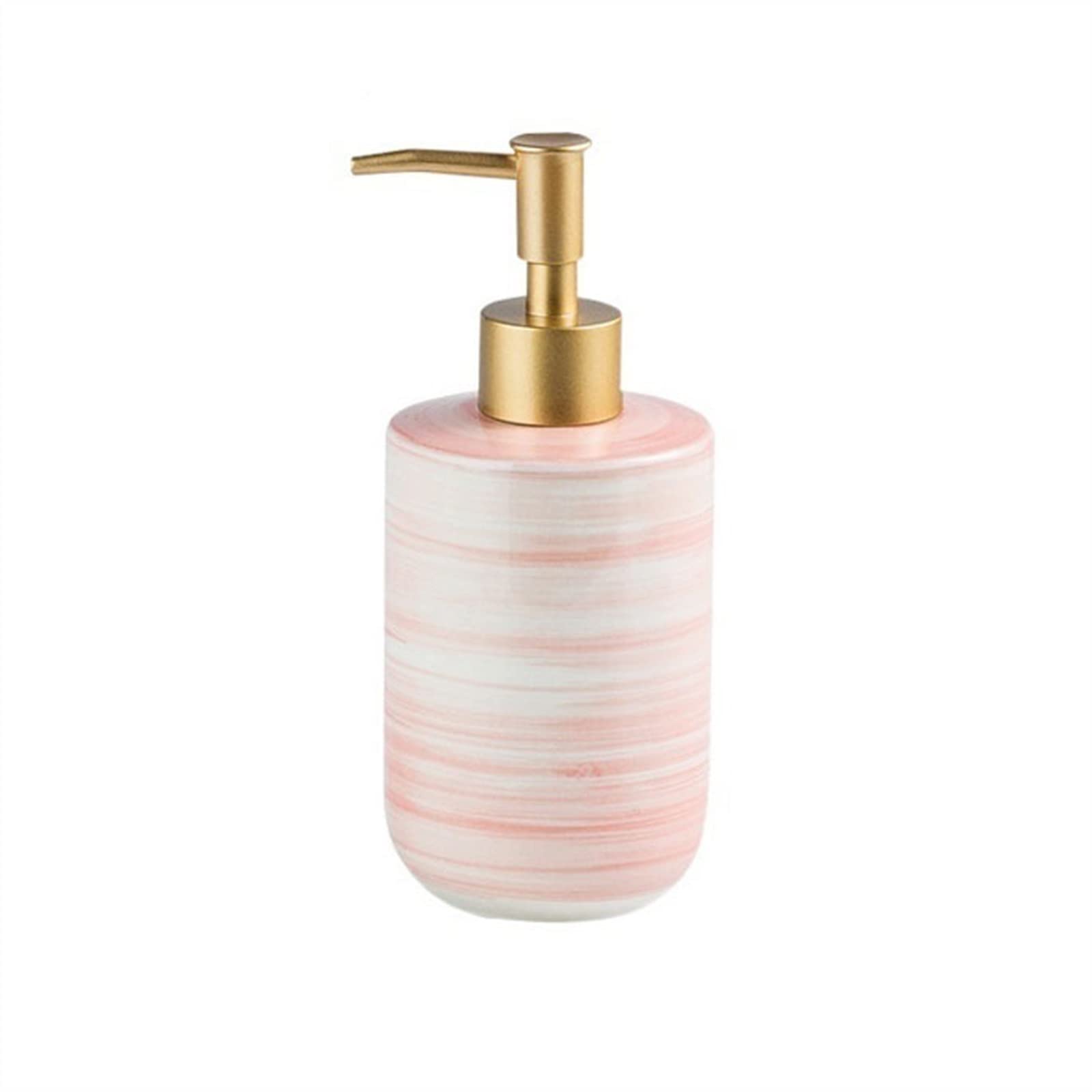 Kitchen Soap Dispenser Soap and Lotion Dispenser Ceramic Soap Dispenser 350ML Lotion Bottle Bathroom Kitchen Shampoo Soap Bath Gel Separately Bottled Handsoaps Dispenser(C)