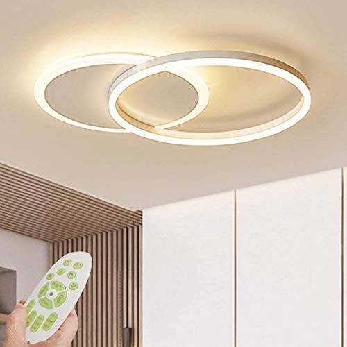 Plafonnier LED dimmable anti-éblouissement avec télécommande pour salon