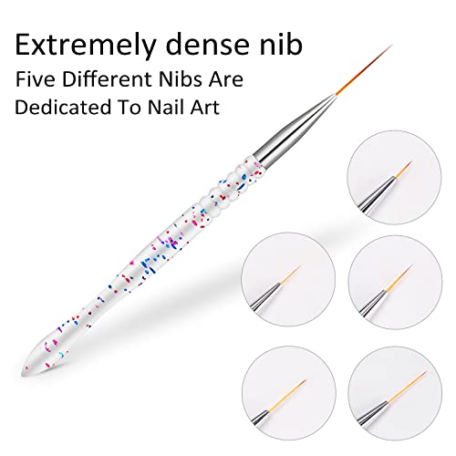 Etercycle N2738 5Pcs Nail Art Liner Brushes thumb #3