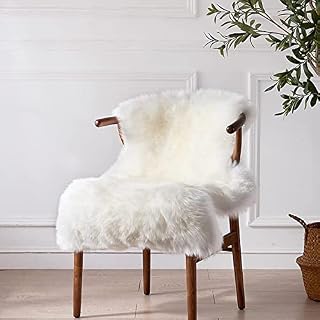 Wissec Fluffy Rug,Faux Sheepskin Rug,Shaggy Rugs Area Carpet Accent for Bedroom and Living Room,Premium Fur Bedroom,Fuzzy Room (Pink, 60 x 150 cm), Black 60x150 cm