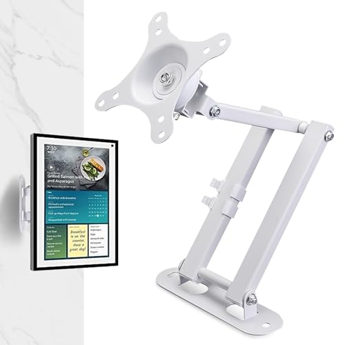 Support mural pivotant moniteur PC support TV réglable blanc VESA 75x75