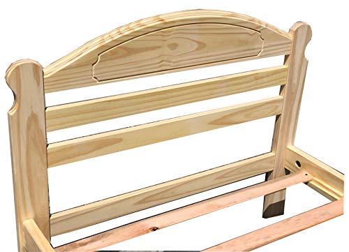 Arizona Twin Bed Frame Solid Pine Single Wooden Bed Unfinished Furniture With Wooden Bed Slats Suitable For Boys Girls Kids Bedroom Wooden Bed Frame Easy To Assemble #TOP5