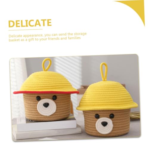 Panier ours en corde de coton tressée de qualité supérieure - 3