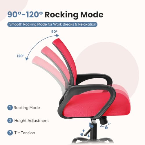 Image of DUMOS Ergonomic Home Office Chair, Executive Mesh Desk Chair, 2 Pack