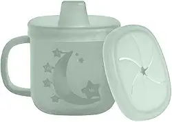 HOMELIFE Copo Silicone Alça Dupla NT3 10oz Criança/Bebê Verde, Design Confortável, Seguro e Durável, Ideal para Bebês e Crianças