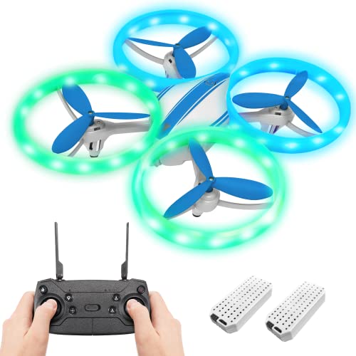 UFO Mini Drone for Kids 8-14 RC Drone Quadcopter for Beginners Mini RC Helicopter Quadcopter Drone with LED Lights , Altitude Hold, Headless Mode, 3D Flips, Kids Drone Toys Gifts for Boys and Girls
