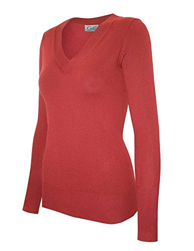 Image of Cielo Women's Solid Soft Stretch Pullover Knit Sweater