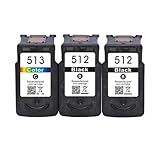 PG512 CL513 Remanufactured Ink Cartridge PG-512 CL-513 for C-anon Pixma MX320 MX330 MX340 MX350 MX410 MX420 Printer(2Black 1Color)