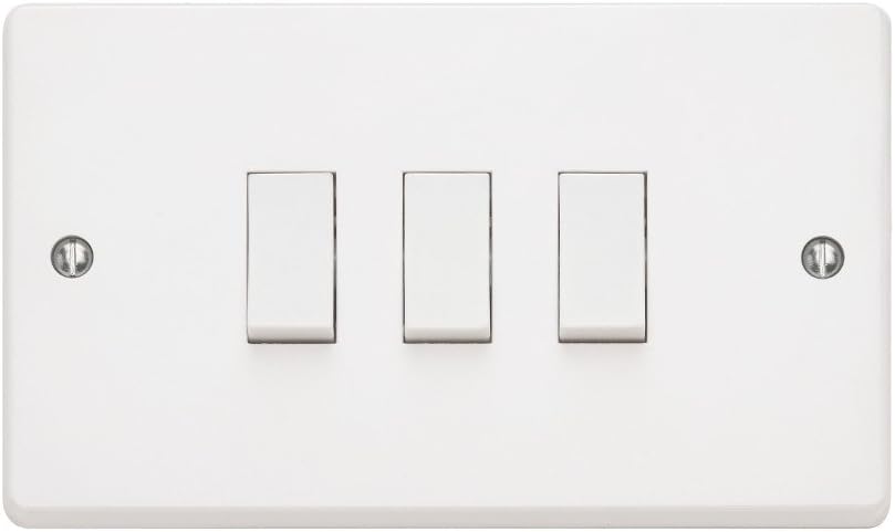 Contactum X2832 SP Switch, 3 Gang, 20AX