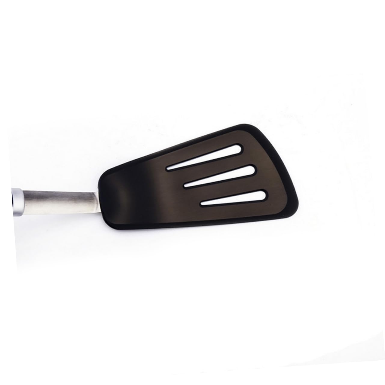 TOPBATHY 2piezas Espátula De Cocina De y Acero Inoxidable Utensilio De Cocina Antiadherente Para Sartenes y Ollas Diseño Para Colgar Color Negro