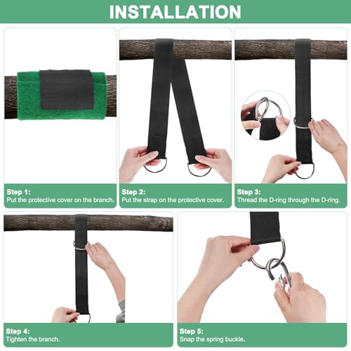 Kit de sangles pour balançoire M METERXITY en polyester robuste 1000 kg