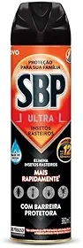 Inseticida SBP Ultra Insetos Rasteiros Spray 360ml, Cor: Laranja