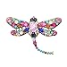 Produktbild Haodou Kristall Vintage Libelle Broschen für Frauen Große Insekten Brosche Pin Mode Kleid Mantel Zubehör Schmuck (Mehrfarbig)
