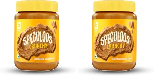 Image of BONI Speculoos Caramelised Biscuit Spread 400g | Crunchy Cookie Butter Style | Belgian Style Vegan Dessert Topping for Bread, Toast, Waffles & Pancakes (Pack of 2)