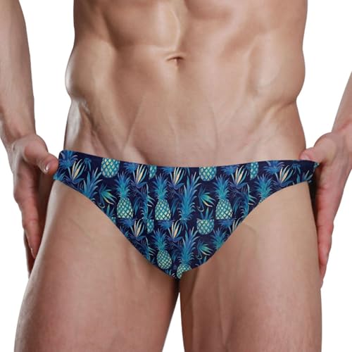 Pineapple Fruit Swim Briefs for Men Swimsuit Bikini Swimwear S B04009874