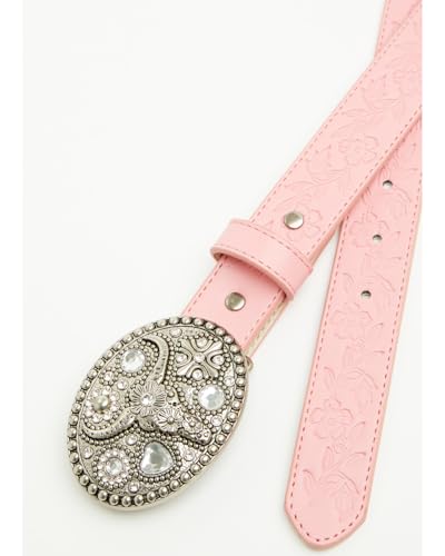 Shyanne Girls' Longhorn Bling Buckle Belt - SGAFA25BT1-PNK 242