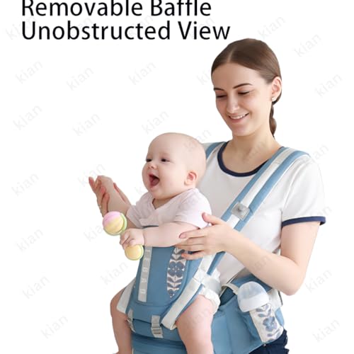 Image of Kian Baby Sling Carrier Wrap Cotton, Breastfeeding and Stroller Cover Adjustable for Newborn Baby up to 20kg - Special Carrier /Sling for PREMIE BabiesBreathable Mesh Baby Sling Carrier with Adjustable Strap (multi color ) (9 in 1)