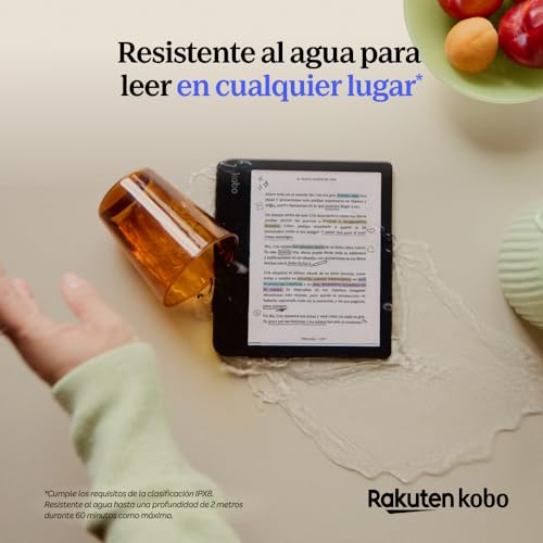 Image of Kobo Libra Colour | eReader | 7 inch Glare-Free Colour E Ink Kaleido 3 Display | Dark Mode Option | Audiobooks | Waterproof | Black
