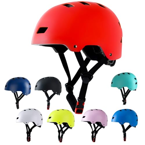 Image of Skateboard Bike Helmet,3 Sizes for Adults Youth Teen Kids Toddler
