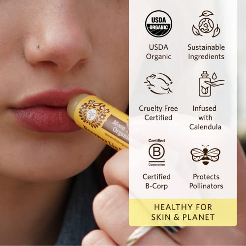 Beeswax Lip Balm, Velvety Vanilla, Moon Valley Organics, Organic Ingredients, For Lips And Cuticles, Moisturizing, Three Pack Bundle #TOP3