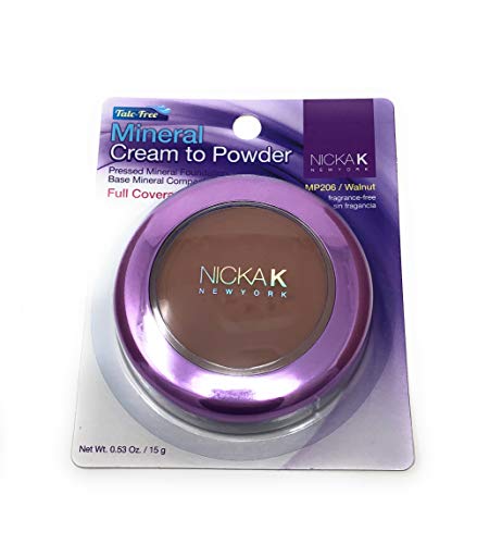 NICKA K New York Mineral Cream to Powder 0.53oz, MP206 Walnut