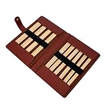 Photo Gallery set di ferri da maglia a doppia punta da 20 cm, in legno, con custodia, per progetti di tessitura, set leggero Photo Gallery set di ferri da maglia a doppia punta da 20 cm, in legno, con custodia, per progetti di tessitura, set leggero