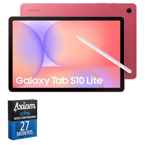 Image of Samsung Galaxy Tab S10 Lite 10.9 inch Tablet, 256GB Coral + 27-Month Axiom Care