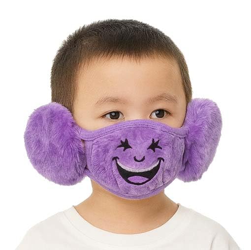 ketkar Kids Soft Plush Winter Face Mask with Ear Covers | Cold Protection for Boys & Girls (3–10 Years) | Pack of 1-picture-13