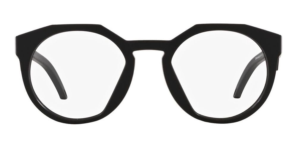 Oakley Men's Ox8139 Hstn Rx Round Prescription Eyewear Frames, Matte Carbon/Demo Lens, 50 mm