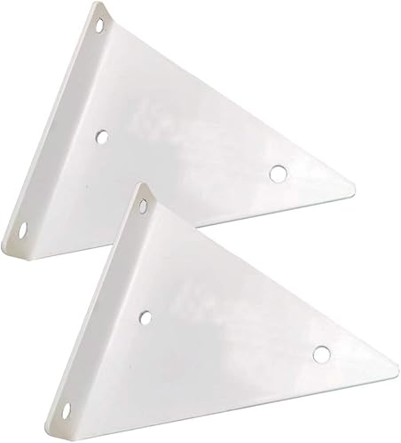 Soportes flotantes de metal triangulares para estantes, montaje en pared, soporte oculto para estantes, para dormitorio, sala de estar, baño,