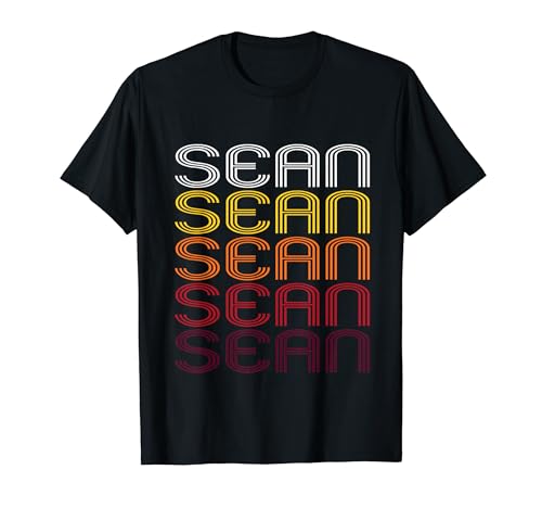 Sean Retro Wordmark Pattern - Vintage Style T-shirt