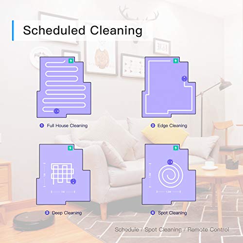 360 C50 Robot Vacuum and Mop, 2600 Pa, Schedule, Deep, Spot Cleaning, Remote Control, Works with Alexa and Google Assistant