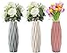 Kunststoff Vasen, 3 Stück Elegantes Design Vase Desktop Moderne Dekorative Ornament Kunststoff Vase Für Innen Schlafzimmer Wohnzimmer Balkon Tischdeko Hochzeit Küche Office(3 Farben, 21 * 5.5cm) Mode im günstig Kaufen-Kunststoff Vasen, 3 Stück Elegantes Design Vase Desktop Moderne Dekorative Ornament Kunststoff Vase Für Innen Schlafzimmer Wohnzimmer Balkon Tischdeko Hochzeit Küche Office(3 Farben, 21 * 5.5cm)