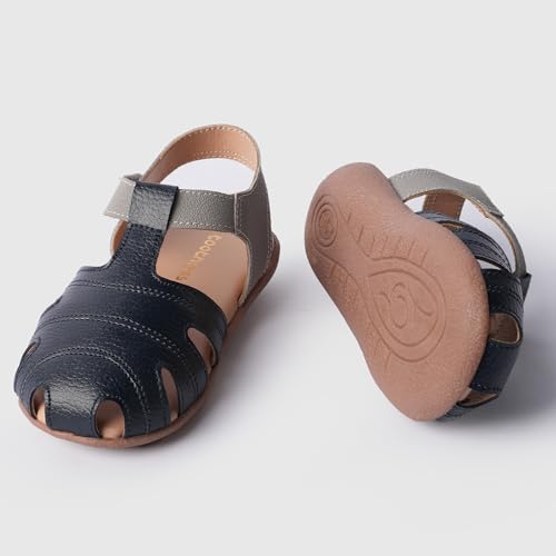 Image of toothless Boys Open Toe Sandals with Adjustable Hook-and-Loop Straps | Cushioned Footbed and Flexible Sole | Lightweight Comfortable Sandals for Boys Outdoor, Travel and Casual Use