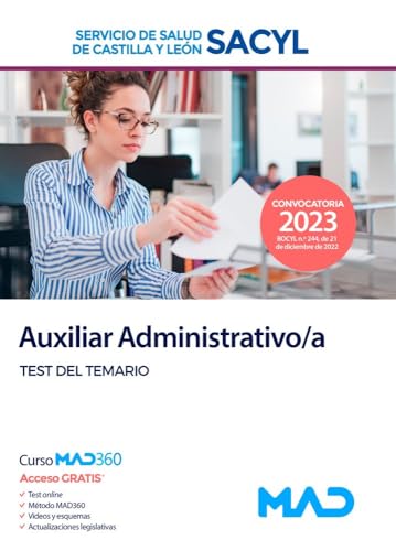 Portada de Auxiliar Administrativo-a del Servicio de Salud de Castilla y León . Test