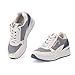 JOMIX Zapatillas Mujer Casuales con Plataforma Deportivas con Cremallera Decorativa Zapatos Cuña WSC250522-3 Imagen de JOMIX Zapatillas Mujer Casuales con Plataforma Deportivas con Cremallera Decorativa Zapatos Cuña WSC250522-3