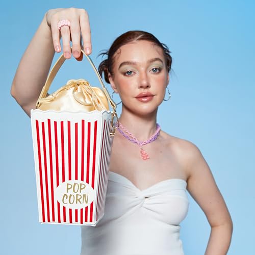 Novelty Fashion Women Crossbody Bag, Popcorn Box Style Clutch Bag for Girl Handbag Shoulder Bag Purse…3