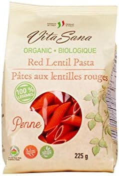 Vita Sana Organic Red Lentil Penne, 225 Grams