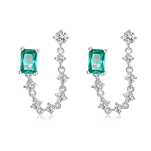Boucles d'oreilles chaîne double trou pour femme pour vos soirées
