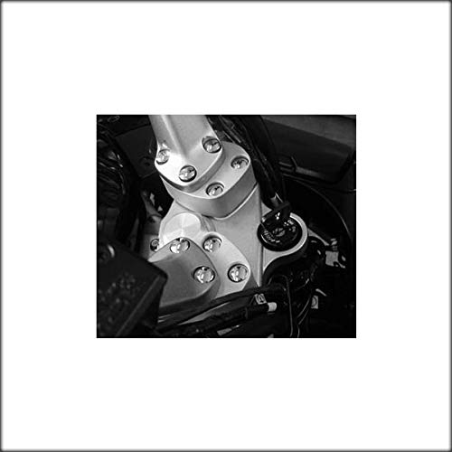 Blackpath - Fits 2001-2005 Yamaha Fjr1300 1" Handlebar Risers Fjr1300Ae/As Motorcycle Handlebar Spacer Kit (Silver) T6 Billet #TOP2