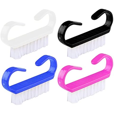 Luxxii Nagelbürstengriff, für Fingernägel, Reinigungsbürsten, Nagelreinigungsbürste, 4 Stück Cover