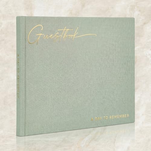 ZICOTO Beautiful Wedding Guest Book for Your Wedding Reception -...