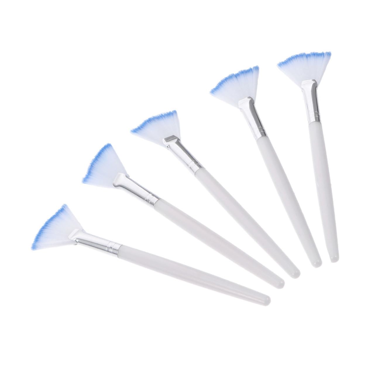 FOYTOKI 5Pcs Flexible Facial Mask Applicator Brush for Women Portable White Beauty Tools for Skincare and DIY Masks Easy Application and Cleanup for Home Travel