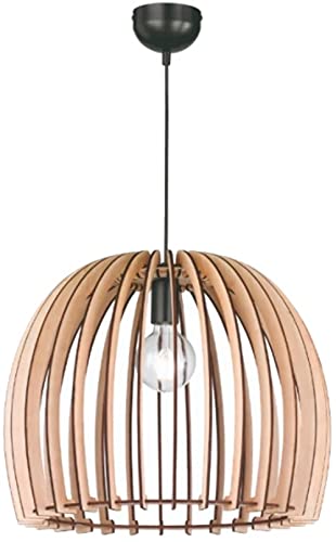 Reality Wood Lampada a Sospensione Cupola Listelli Diametro 0,50 mt. E27 0 watts Legno