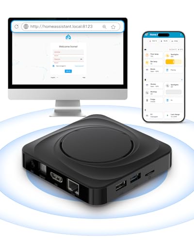 AVATTO Home Assistant Host, Quad-Core Cortex-A55-Prozessor, Frequency 1.8GHz, RAM 4GB, ROM 32GB, USB3.0/USB2.0 Ports,HDMI2.0, unterstützt Zigbee2MQTT und ZHA