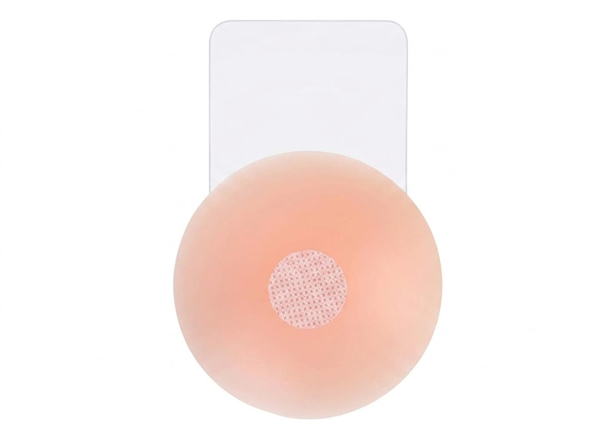 jesmera curves Ultra-Thin Invisible Seamless Reusable Silicone Nipple Covers with Protective Sensitive-Skin Non-Adhesive Center Pad and Extended Lift-Tab Film Multicolour-picture-51