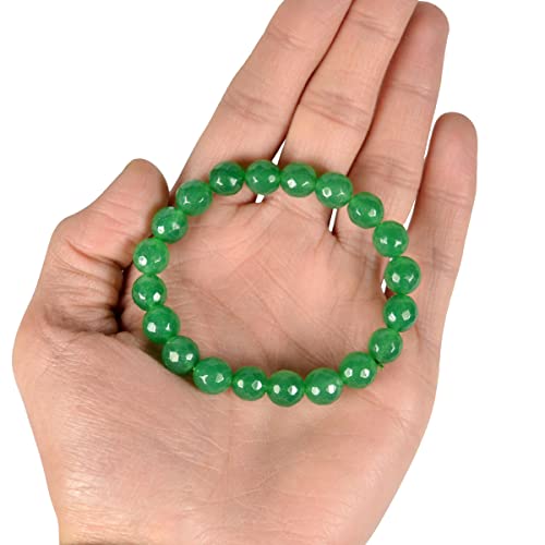 Image of Reiki Crystal Products Certified Natural Crystal Stone Diamond Cut /Faceted 10 mm Beads Bracelet for Men & Women | Reiki Charged Gemstone Jewellery | Multiple Stone Variants Available