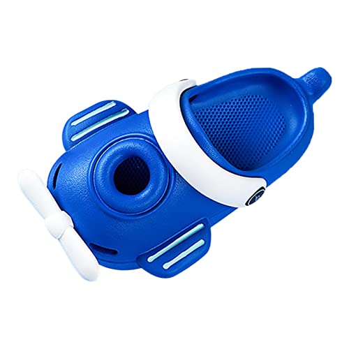 Calcetines para casa infantil para modelado de avión zapatillas suela suave antideslizante zapatillas senior, azul, 23 EU