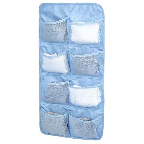 Multi Grid Garment Bag for Underwear, Garment Bags for Storage, Visible, Suitable for Home Storage, Dormitory, Wardrobe(Blue)